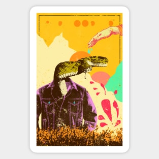 SNAKE IN THE GRASS Sticker